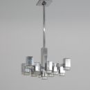 Hanging Lamp by Gaetano SCIOLARI (13 lights), 1960s