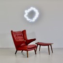 papa-bear-chair-hans-j-wegner-red-leather-footstool-space-and-chrome-vintage