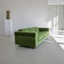 Large green Sofa D120 by Valeria BORSANI and Alfredo BONETTI, TECNO 1966