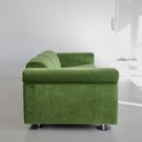 Large green Sofa D120 by Valeria BORSANI and Alfredo BONETTI, TECNO 1966