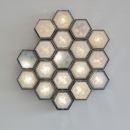 Large Illuminated Wall Sculpture by POLIARTE Verona, 1970s