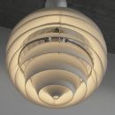 Large PH Louvre Pendant by Poul HENNINGSEN for Louis Poulsen, 1970s