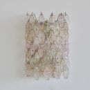 Large Poliedri Glass Wall Sconce by VENINI, 1960's