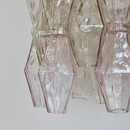 Large Poliedri Glass Wall Sconce by VENINI, 1960's