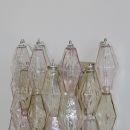 Large Poliedri Glass Wall Sconce by VENINI, 1960's