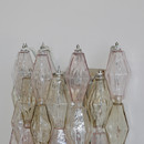 Large Poliedri Glass Wall Sconce by VENINI, 1960's