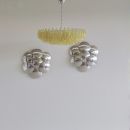 Large Polyhedron Amber Glass Chandelier by Carlo SCARPA