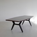 Large Table/ Desk 'TOLOMEO' by MIM Roma, 1950's- spaceandchrome.com