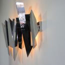 Large Wall Sconce by Mario TORREGIANI (attri), 1980's