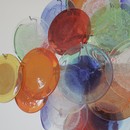 Multi-Colored Murano Glass VISTOSI Chandelier,  1980s