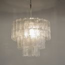 MURANO Glass Chandelier by Fratelli TOSO. Italy 1960s