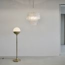 MURANO Glass Chandelier by Fratelli TOSO. Italy 1960s