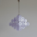 MURANO Glass Chandelier with Glass Disks