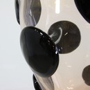 MURANO Glass Vase, Italy (Black Spots and Golddust)