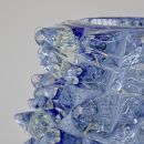 MURANO Glass Vase, Italy ( blue spikes)