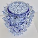 MURANO Glass Vase, Italy ( blue spikes)