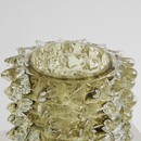 MURANO Glass Vase, Italy ( dark yellow spikes)