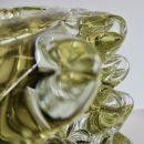MURANO Glass Vase, Italy ( dark yellow spikes)