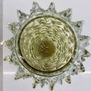MURANO Glass Vase, Italy ( dark yellow spikes)