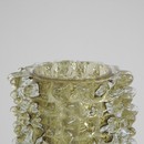 MURANO Glass Vase, Italy ( dark yellow spikes)