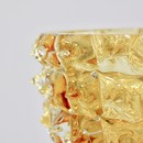 MURANO Glass Vase, Italy (Yellow spikes)