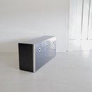 Original 3-door Sideboard in black by Willy RIZZO, Sabot 1972