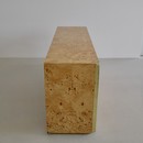 Original Burr Wood 3-door Sideboard by Willy RIZZO, Sabot 1972