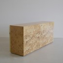 Original Burr Wood 3-door Sideboard by Willy RIZZO, Sabot 1972