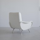 Original LADY Armchair by Marco ZANUSO, Arflex Italy (boucle)