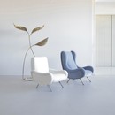 Original LADY Armchair by Marco ZANUSO, Arflex Italy (boucle)