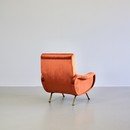 Original LADY Armchair by Marco ZANUSO, Arflex Italy (burnt orange)