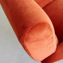 Original LADY Armchair by Marco ZANUSO, Arflex Italy (burnt orange)