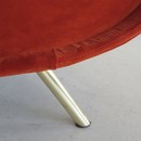 Original LADY Armchair by Marco ZANUSO, Arflex Italy (burnt orange)