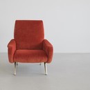 Original LADY Armchair by Marco ZANUSO, Arflex Italy (burnt orange)