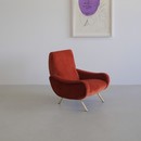 Original LADY Armchair by Marco ZANUSO, Arflex Italy (burnt orange)