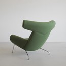OX CHAIR & FOOTSTOOL by Hans J. WEGNER for AP STOLEN, Denmark 1970's