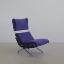 P40 Osvaldo BORSANI, (blue upholstery) Reclining Lounge Chair 