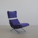 P40 Osvaldo BORSANI, (blue upholstery) Reclining Lounge Chair 