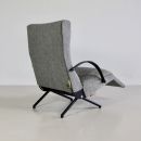 P40 Osvaldo BORSANI, (Salt and Pepper) Reclining Lounge Chair - spaceandchrome.com