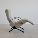 P40 Osvaldo BORSANI, (sand colourd upholstery) Reclining Lounge Chair 