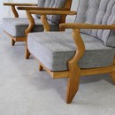 A PAIR, Arm Chairs by GUILLERME &amp; CHAMBRON, 1950's