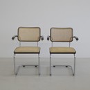 Pair of B64 Cantilever Chairs by Marcel BREUER for THONET, 1970s