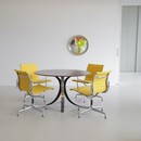PAIR of Charles & Ray EAMES Vintage Aluminium Office Chairs (EA108)