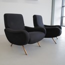 Pair of original LADY Armchairs by Marco ZANUSO, Arflex Italy 1950s