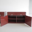 PAIR of original Sideboards by Willy RIZZO, Sabot 1972