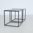 PAIR of Side Tables with Green Marble Tops