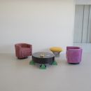 PAIR of SIGNED rotating chairs by Willy RIZZO, 'Mini-Clubs'
