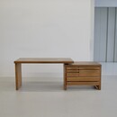 Pierre Chapo B19 E Desk, signed and dated 1975