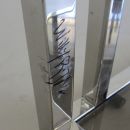 Polished Stainless Steel Library by Willy RIZZO, SIGNED