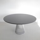 Round Warren PLATNER Dining Table with Stone Top, KNOLL INTERNATIONAL